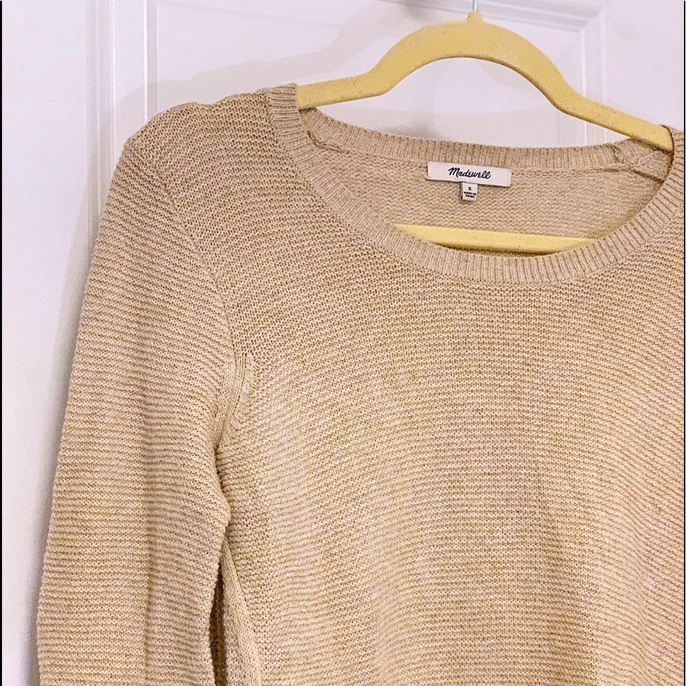 MADEWELL cream knit sweater ( size S )